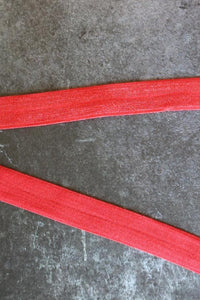 Sparkling Red 5/8" Fold Over Elastic