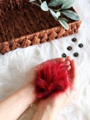 Load image into Gallery viewer, 4&quot; Faux Fur Pom-Pom

