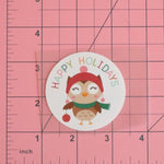 Load image into Gallery viewer, Holiday Owl Heat Transfer, Iron-On

