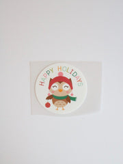 Load image into Gallery viewer, Holiday Owl Heat Transfer, Iron-On