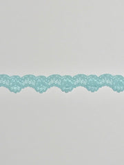 Load image into Gallery viewer, Light Blue 1&quot; Wide Stretch Lace
