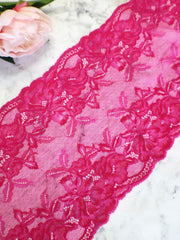 Load image into Gallery viewer, Tropic Rose 8.5&quot; Wide Stretch Lace
