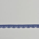 Load image into Gallery viewer, Puff Blue .5" Wide Stretch Lace

