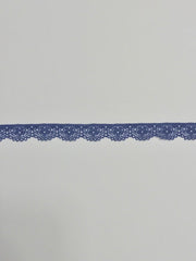 Load image into Gallery viewer, Puff Blue .5&quot; Wide Stretch Lace
