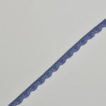 Load image into Gallery viewer, Puff Blue .5" Wide Stretch Lace
