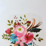 Load image into Gallery viewer, Flowers &amp; Feathers Heat Transfer, Iron-On
