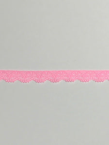 Pink 5/8" Wide Stretch Lace