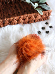 Load image into Gallery viewer, 4&quot; Faux Fur Pom-Pom
