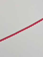Load image into Gallery viewer, Red 5/8&quot; Wide Stretch Lace
