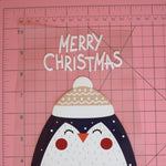 Load image into Gallery viewer, Christmas Penguin Heat Transfer, Iron-On
