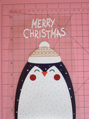 Load image into Gallery viewer, Christmas Penguin Heat Transfer, Iron-On