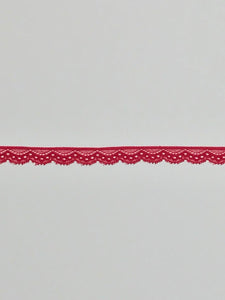 Red 5/8" Wide Stretch Lace
