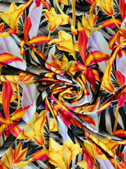 Load image into Gallery viewer, Daylilies Poly Spandex Swim
