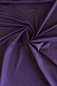 Dark Purple Brushed Athletic Poly/Spandex