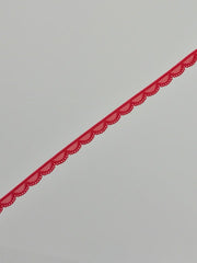 Load image into Gallery viewer, Red 5/8&quot; Wide Stretch Lace
