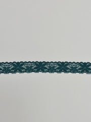 Load image into Gallery viewer, Blue Spruce 1&quot; Wide Stretch Lace
