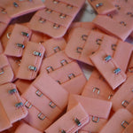 Load image into Gallery viewer, Peach Bra Hook &amp; Eye Back Closure 3x2, 1.25&quot;
