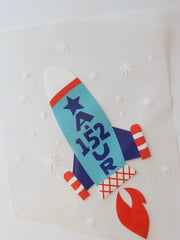 Load image into Gallery viewer, Blast Off Heat Transfer, Iron-On