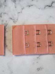 Load image into Gallery viewer, Peach Bra Hook &amp; Eye Back Closure 3x2, 1.25"