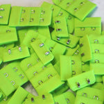 Load image into Gallery viewer, Lime Green Bra Hook &amp; Eye Back Closure 3x2, 1.25"
