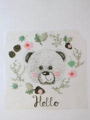 Load image into Gallery viewer, Large Hello Bear Heat Transfer, Iron-On