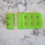 Load image into Gallery viewer, Lime Green Bra Hook &amp; Eye Back Closure 3x2, 1.25"
