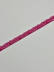 Load image into Gallery viewer, Magenta 1&quot; Wide Stretch Lace
