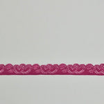 Load image into Gallery viewer, Magenta 1" Wide Stretch Lace
