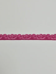 Load image into Gallery viewer, Magenta 1&quot; Wide Stretch Lace
