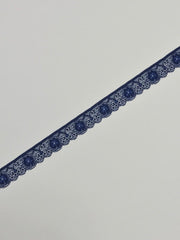 Load image into Gallery viewer, Navy 1&quot; Wide Stretch Lace

