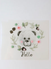 Load image into Gallery viewer, Small Hello Bear Heat Transfer, Iron-On