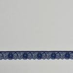 Load image into Gallery viewer, Navy 1" Wide Stretch Lace
