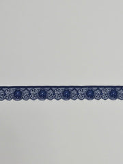 Load image into Gallery viewer, Navy 1&quot; Wide Stretch Lace
