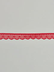 Load image into Gallery viewer, Red 1&quot; Wide Stretch Lace
