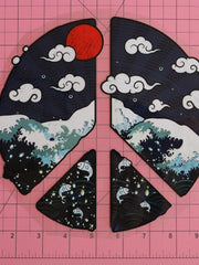 Load image into Gallery viewer, Peace at Sea Heat Transfer, Iron-On