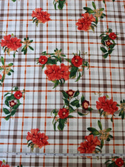 Load image into Gallery viewer, Savannah on Ivory/Mocha Plaid Double Brushed Poly
