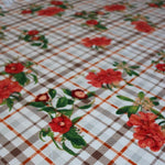 Load image into Gallery viewer, Savannah on Ivory/Mocha Plaid Double Brushed Poly
