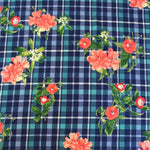 Load image into Gallery viewer, Savannah on Blue/Green Plaid Double Brushed Poly
