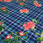 Load image into Gallery viewer, Savannah on Blue/Green Plaid Double Brushed Poly
