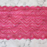 Load image into Gallery viewer, Bubblegum Pink 6.5&quot; Wide Stretch Lace
