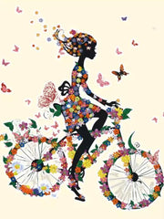 Load image into Gallery viewer, Beautiful Bike Ride Heat Transfer, Iron-On